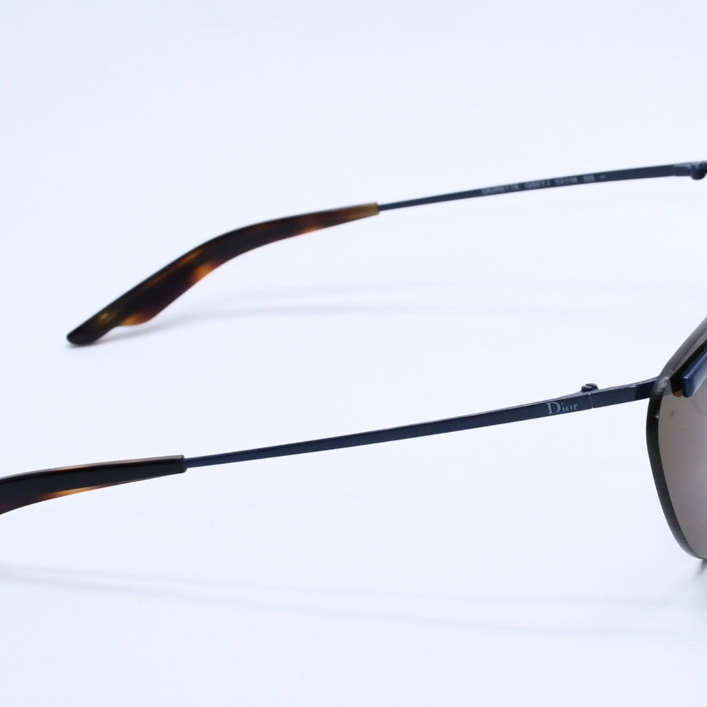 Mint condition Christian Dior sunglasses, navy temples, brown lenses, QS0YJ 62◻14 135 Used 4a004135
