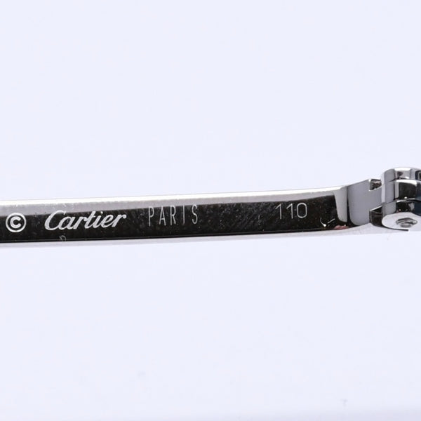 New and unused CARTIER Shield sunglasses eyewear 3989618 Size 110 Blue Silver Used 4a004149