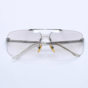 Christian Dior Rimless Sunglasses Silver Hardware Gray Gradient Lens 29G 125 Good Condition Used 4a004137