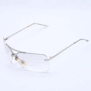 Christian Dior Rimless Sunglasses Silver Hardware Gray Gradient Lens 29G 125 Good Condition Used 4a004137
