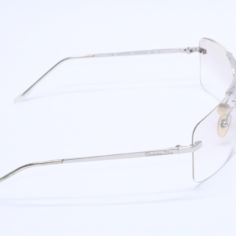 Christian Dior Rimless Sunglasses Silver Hardware Gray Gradient Lens 29G 125 Good Condition Used 4a004137