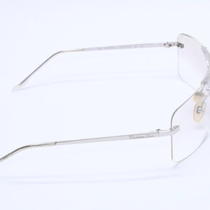 Christian Dior Rimless Sunglasses Silver Hardware Gray Gradient Lens 29G 125 Good Condition Used 4a004137