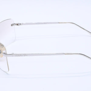 Christian Dior Rimless Sunglasses Silver Hardware Gray Gradient Lens 29G 125 Good Condition Used 4a004137