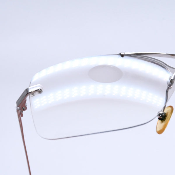 Christian Dior Rimless Sunglasses Silver Hardware Gray Gradient Lens 29G 125 Good Condition Used 4a004137