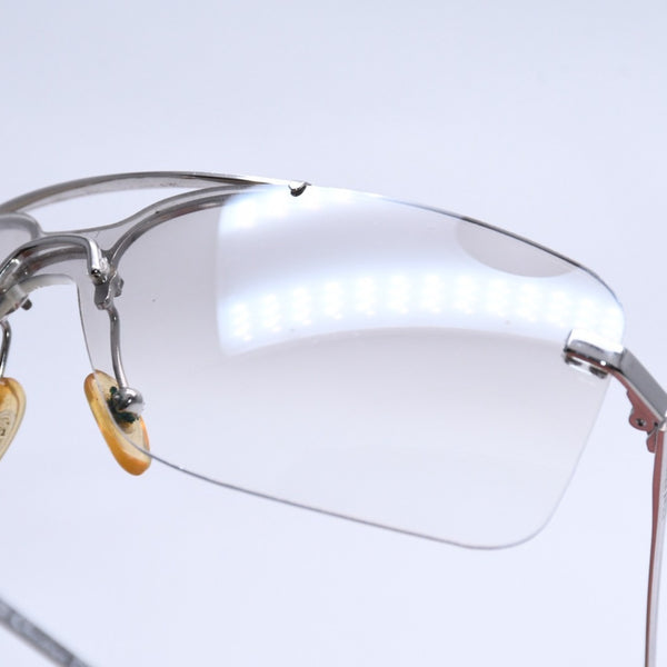 Christian Dior Rimless Sunglasses Silver Hardware Gray Gradient Lens 29G 125 Good Condition Used 4a004137