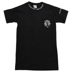 CHROME HEARTS クロムハーツ ダガーポケットTシャツ Black ブラック Silver シルバー サイズL 美品 中古 4a004136