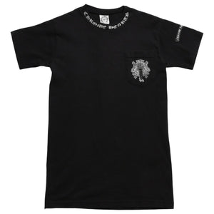 CHROME HEARTS クロムハーツ ダガーポケットTシャツ Black ブラック Silver シルバー サイズL 美品 中古 4a004136