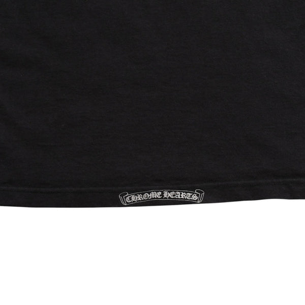 CHROME HEARTS クロムハーツ ダガーポケットTシャツ Black ブラック Silver シルバー サイズL 美品 中古 4a004136