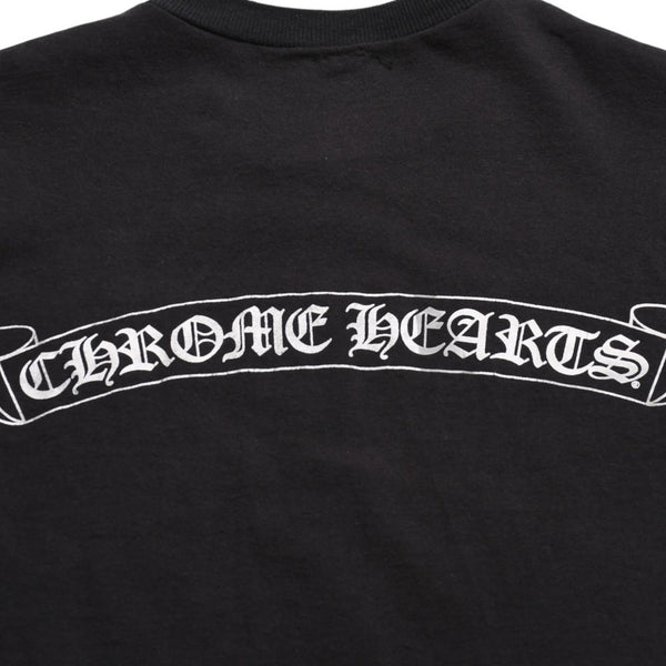 CHROME HEARTS クロムハーツ ダガーポケットTシャツ Black ブラック Silver シルバー サイズL 美品 中古 4a004136