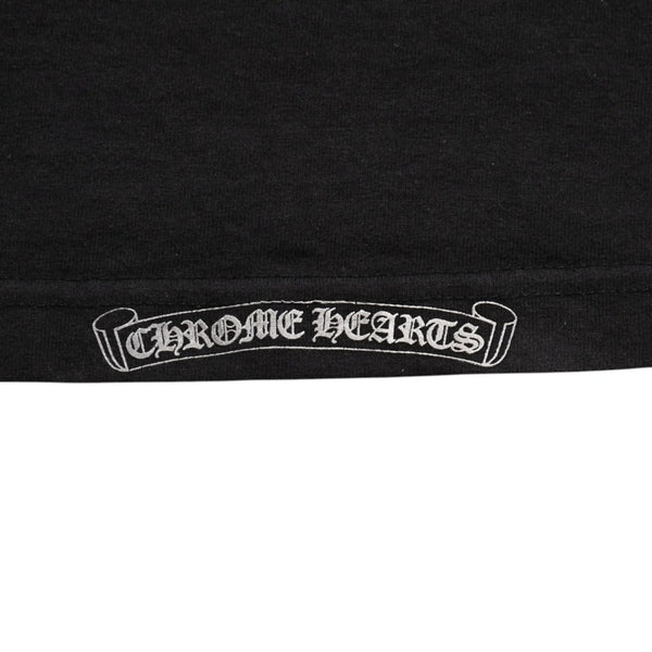 CHROME HEARTS クロムハーツ ダガーポケットTシャツ Black ブラック Silver シルバー サイズL 美品 中古 4a004136