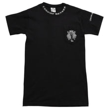 Load image into Gallery viewer, CHROME HEARTS クロムハーツ ダガーポケットTシャツ Black ブラック Silver シルバー サイズL 美品 中古 4a004136