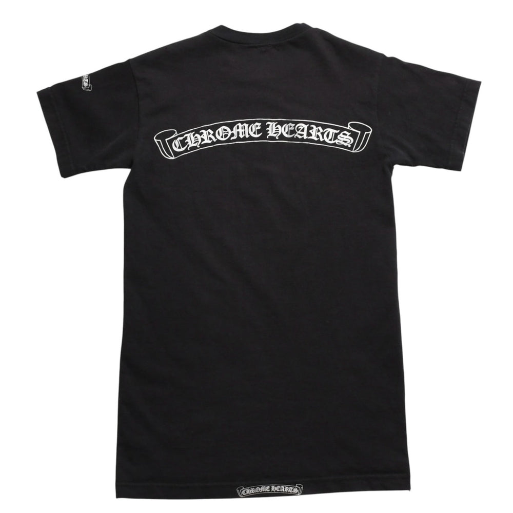 CHROME HEARTS クロムハーツ ダガーポケットTシャツ Black ブラック Silver シルバー サイズL 美品 中古 4a004136