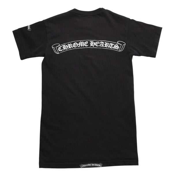 CHROME HEARTS クロムハーツ ダガーポケットTシャツ Black ブラック Silver シルバー サイズL 美品 中古 4a004136