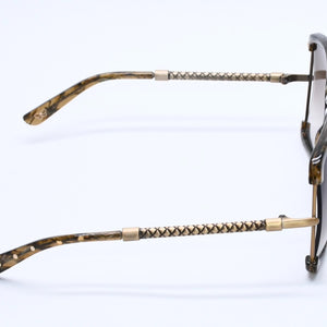 BOTTEGA VENETA ボッテガヴェネタ サングラス ゴールド金具 カーキレンズ 3V6DB 132/S 125 美品 中古 4a004141