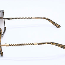 Load image into Gallery viewer, BOTTEGA VENETA ボッテガヴェネタ サングラス ゴールド金具 カーキレンズ 3V6DB 132/S 125 美品 中古 4a004141