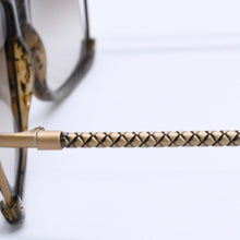 Load image into Gallery viewer, BOTTEGA VENETA ボッテガヴェネタ サングラス ゴールド金具 カーキレンズ 3V6DB 132/S 125 美品 中古 4a004141