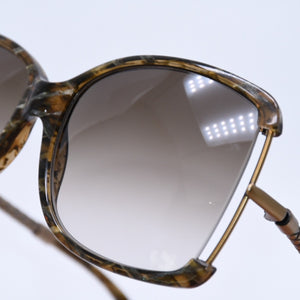 BOTTEGA VENETA ボッテガヴェネタ サングラス ゴールド金具 カーキレンズ 3V6DB 132/S 125 美品 中古 4a004141
