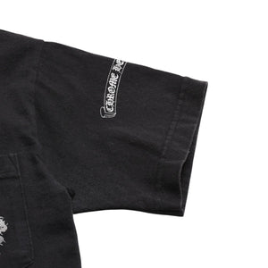 CHROME HEARTS クロムハーツ ダガーポケットTシャツ Black ブラック Silver シルバー サイズL 美品 中古 4a004136