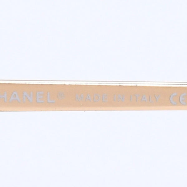 CHANEL Rimless Sunglasses Eyewear 4017-D c.125/56 Size 62□17 120 Coco Mark Rhinestone Good Condition Used 4a004033