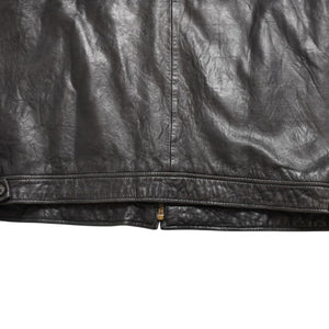 Polo Ralph Lauren ポロラルフローレン レザースイングトップ ジャケット ブラウン ダークブラウン サイズXL 美品 中古 4a004154