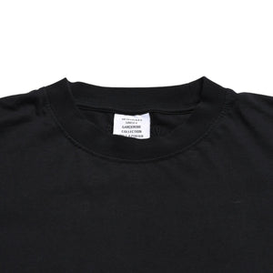 極美品 VETEMENTS ヴェトモン Tシャツ POLIZEI リフレクター ブラック サイズ S コットン UA53TR450B 中古 4a004124