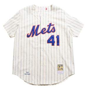 Like new Mitchell&Ness Mitchell &amp; Ness New York Mets Tom Seaver Authentic Jersey 1969 Retired Number Model XL Size Ivory Used 4a002304