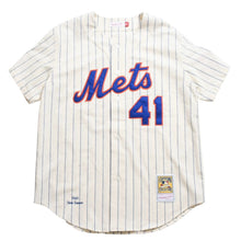 Load image into Gallery viewer, 新品同様品 Mitchell&amp;Ness ミッチェルアンドネス ニューヨークメッツ トムシーバー オーセンティックジャージ 1969永久欠番モデル XLサイズ アイボリー 中古 4a002304
