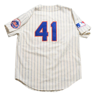 Like new Mitchell&Ness Mitchell &amp; Ness New York Mets Tom Seaver Authentic Jersey 1969 Retired Number Model XL Size Ivory Used 4a002304