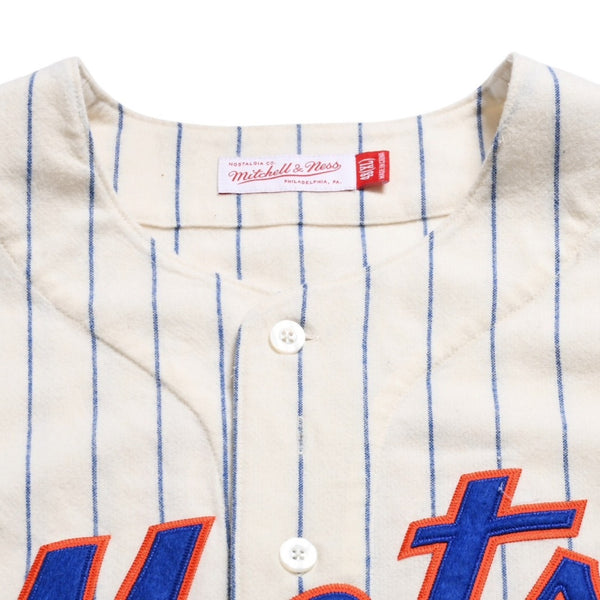 Like new Mitchell&Ness Mitchell &amp; Ness New York Mets Tom Seaver Authentic Jersey 1969 Retired Number Model XL Size Ivory Used 4a002304