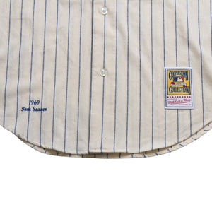 Like new Mitchell&Ness Mitchell &amp; Ness New York Mets Tom Seaver Authentic Jersey 1969 Retired Number Model XL Size Ivory Used 4a002304