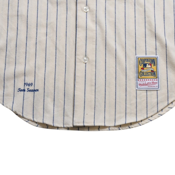 Like new Mitchell&Ness Mitchell &amp; Ness New York Mets Tom Seaver Authentic Jersey 1969 Retired Number Model XL Size Ivory Used 4a002304