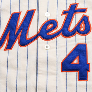 Like new Mitchell&Ness Mitchell &amp; Ness New York Mets Tom Seaver Authentic Jersey 1969 Retired Number Model XL Size Ivory Used 4a002304