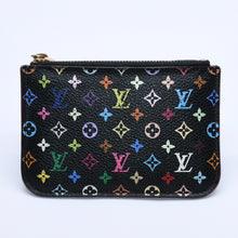 画像をギャラリービューアに読み込む, LOUIS VUITTON ルイヴィトン モノグラムマルチカラー ポシェットクレ M60279 コインケース ノワール 廃盤 財布 ゴールド金具 美品 中古 4a003889