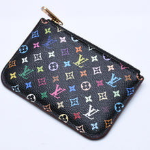 画像をギャラリービューアに読み込む, LOUIS VUITTON ルイヴィトン モノグラムマルチカラー ポシェットクレ M60279 コインケース ノワール 廃盤 財布 ゴールド金具 美品 中古 4a003889