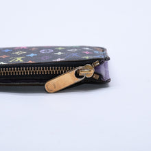 画像をギャラリービューアに読み込む, LOUIS VUITTON ルイヴィトン モノグラムマルチカラー ポシェットクレ M60279 コインケース ノワール 廃盤 財布 ゴールド金具 美品 中古 4a003889