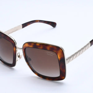 CHANEL シャネル ブラウン ゴールドフレーム Sunglasses サングラス 5369 53◻︎21 135 美品 中古 4a004060