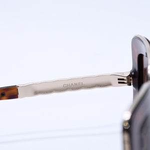 CHANEL シャネル ブラウン ゴールドフレーム Sunglasses サングラス 5369 53◻︎21 135 美品 中古 4a004060