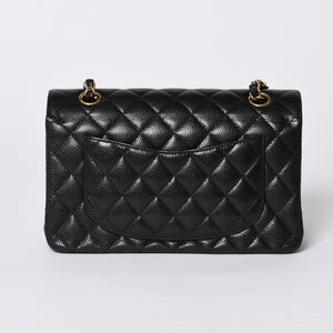 極美品 CHANEL シャネル マトラッセ23 Wフラップ Wチェーンショルダーバッグ ランダム キャビアスキン ココマーク ゴールド金具 中古 4a000417