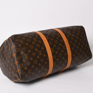LOUIS VUITTON ルイヴィトン キーポル50 ボストンバッグ M41426 PVC レザー モノグラム FH0940 ゴールド金具 美品 中古 4a004173
