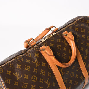 LOUIS VUITTON ルイヴィトン キーポル50 ボストンバッグ M41426 PVC レザー モノグラム FH0940 ゴールド金具 美品 中古 4a004173