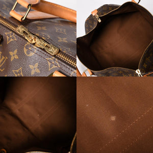 LOUIS VUITTON ルイヴィトン キーポル50 ボストンバッグ M41426 PVC レザー モノグラム FH0940 ゴールド金具 美品 中古 4a004173