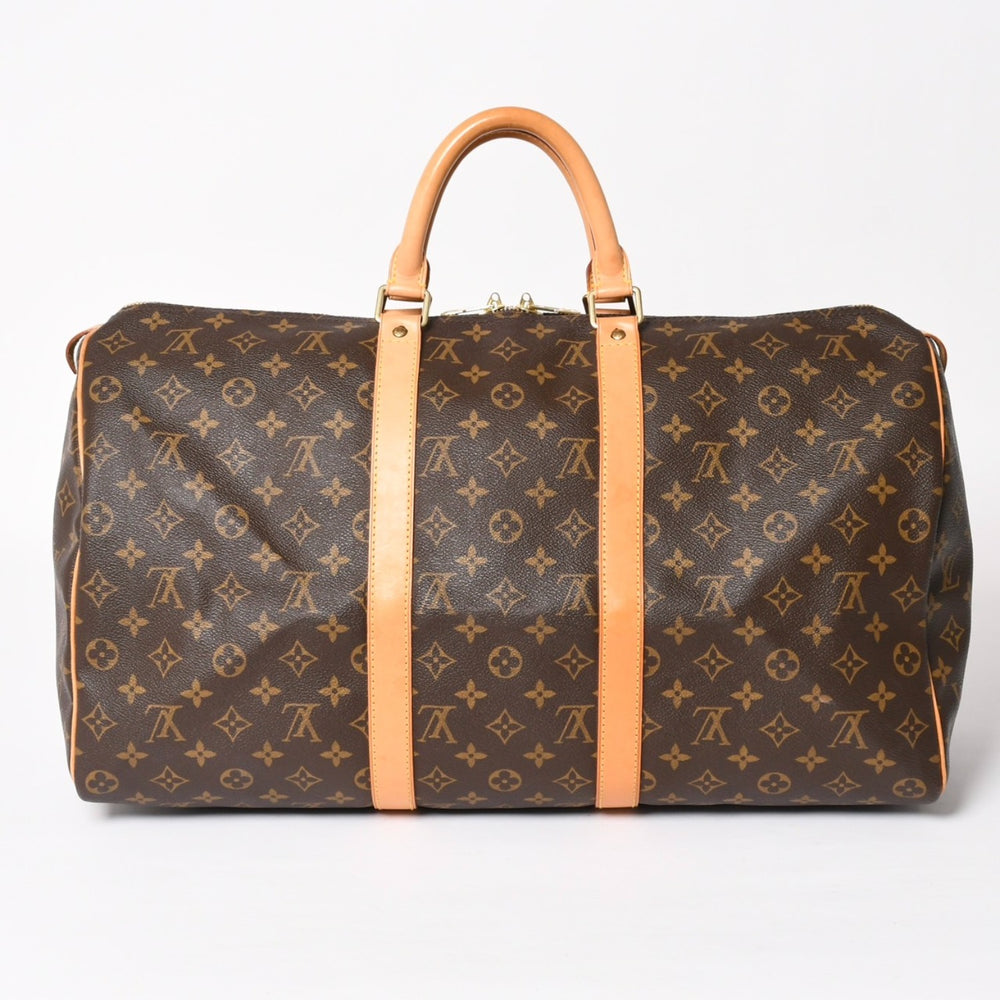 LOUIS VUITTON ルイヴィトン キーポル50 ボストンバッグ M41426 PVC レザー モノグラム FL0064 ゴールド金具 美品 中古 4a004212