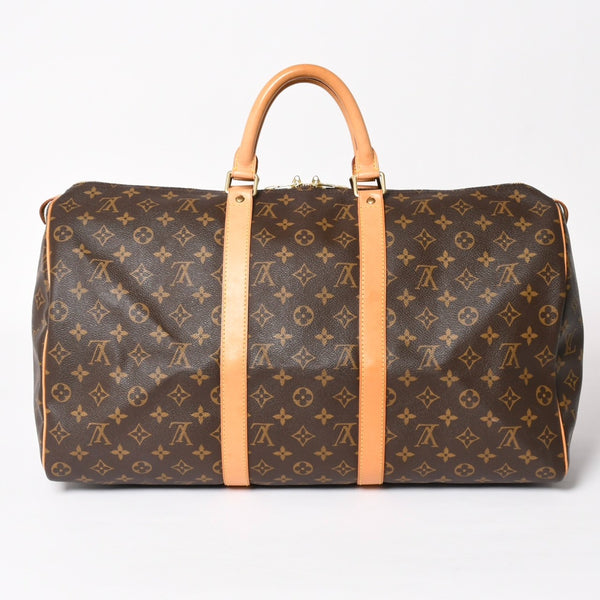 LOUIS VUITTON Keepall 50 Boston Bag M41426 PVC Leather Monogram FL0064 Gold Hardware Good Condition Used 4a004212