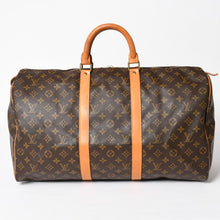 画像をギャラリービューアに読み込む, LOUIS VUITTON ルイヴィトン キーポル50 ボストンバッグ M41426 PVC レザー モノグラム FH0940 ゴールド金具 美品 中古 4a004173
