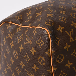 LOUIS VUITTON Keepall 50 Boston Bag M41426 PVC Leather Monogram FL0064 Gold Hardware Good Condition Used 4a004212