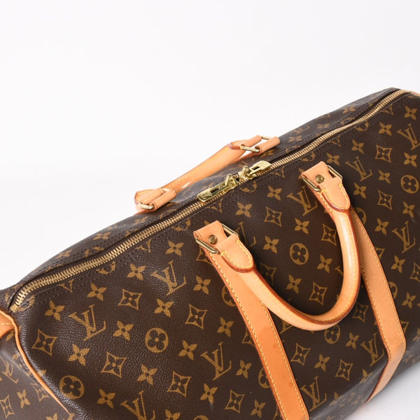 LOUIS VUITTON Keepall 50 Boston Bag M41426 PVC Leather Monogram FL0064 Gold Hardware Good Condition Used 4a004212