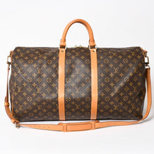 画像をギャラリービューアに読み込む, LOUIS VUITTON ルイヴィトン モノグラム キーポルバンドリエール55 2WAY ボストンバック M41414 ブラウン キャンバス 美品 中古 4a004221