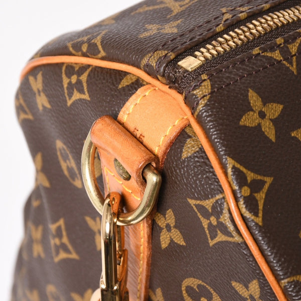 LOUIS VUITTON Monogram Keepall Bandouliere 55 2WAY Boston Bag M41414 Brown Canvas Good Condition Used 4a004221