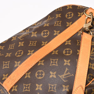 LOUIS VUITTON Monogram Keepall Bandouliere 55 2WAY Boston Bag M41414 Brown Canvas Good Condition Used 4a004221