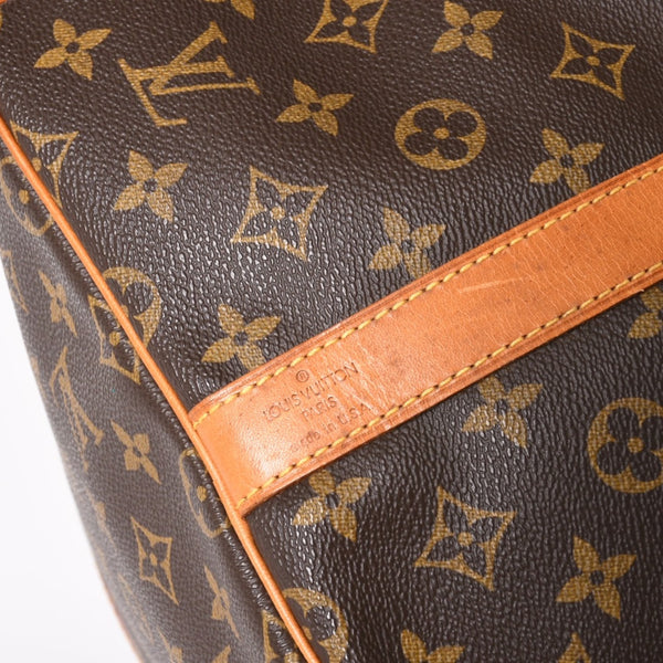 LOUIS VUITTON Monogram Keepall Bandouliere 55 2WAY Boston Bag M41414 Brown Canvas Good Condition Used 4a004221